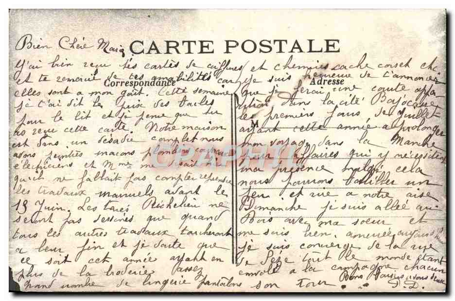 CPA Paris Bois de Boulogne La Ferme du Pre Catalan — Rückseite