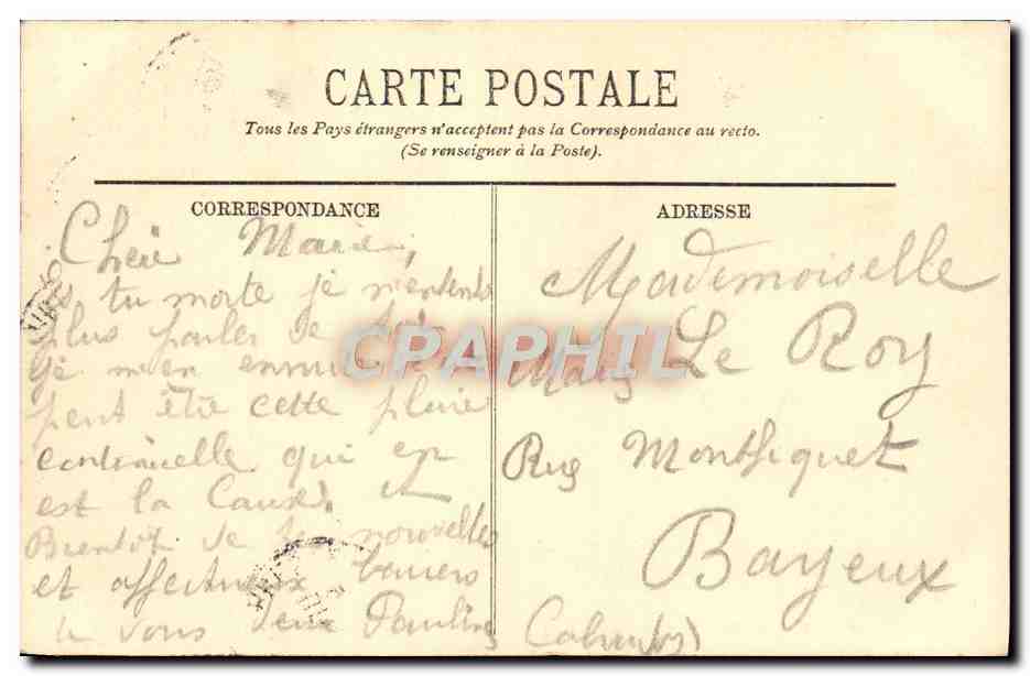 CPA Paris Bois de Boulogne  — Rückseite