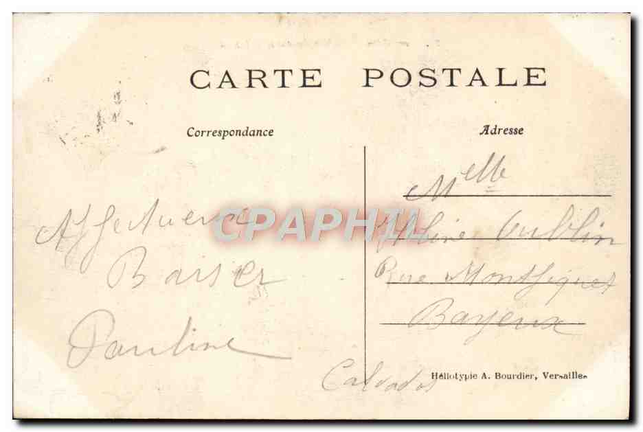 CPA Versailles Palais du Petit Trianon — Verso