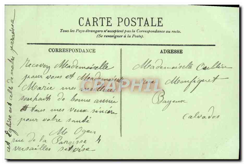 CPA Versailles L'Eglise Notre Dame Une Sortie de Messe — Rückseite