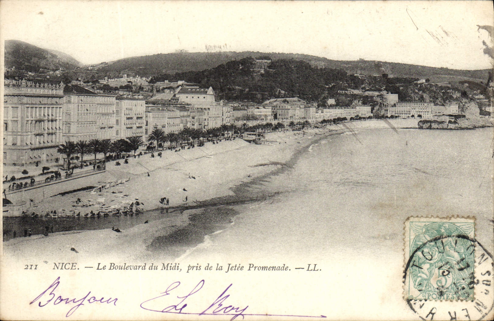 CPA Nice Le Boulevard du Midi Pres de la Jetee promenade 