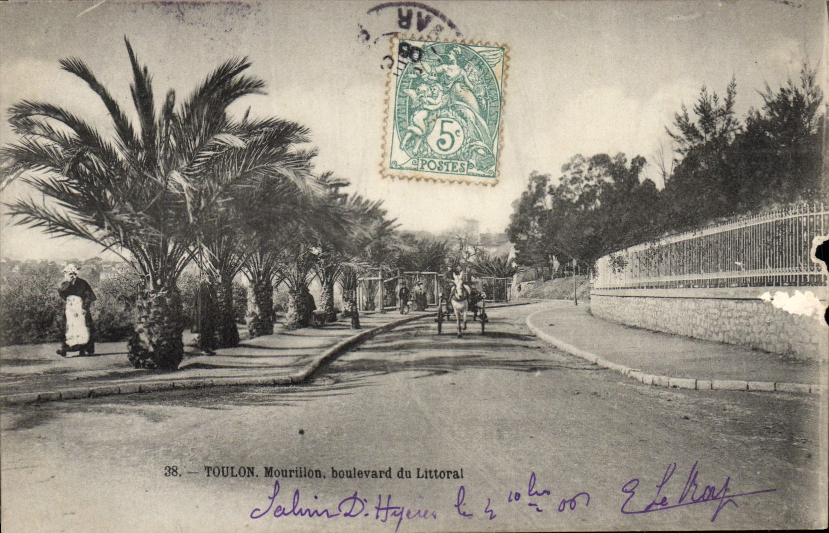 Toulon. Mourillon, Boulevard du Littoral — unbekannter Verlag, Nr. 38
