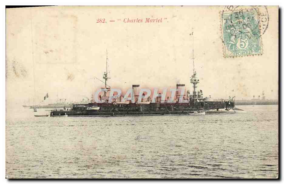 Bateau militaire "Charles Marlet" — série 282 — éditeur Graphithil