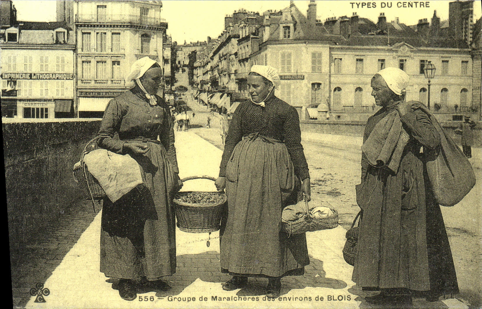 REPRO Types Du Centre Groupe de maraicheres des environs de Blois Folklore 