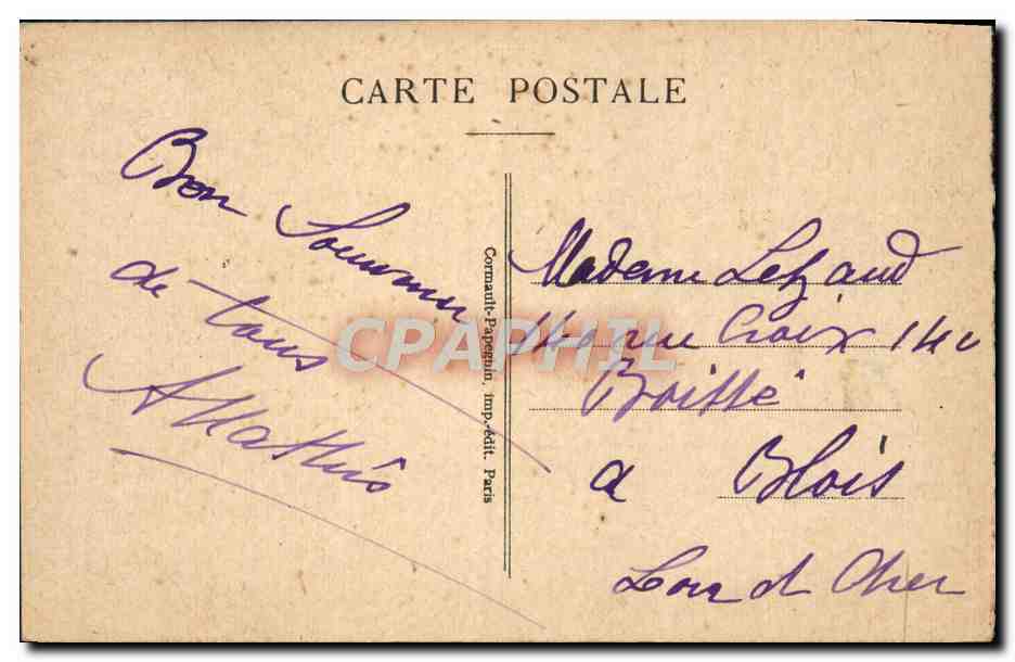 CPA Paris L'Avenue du Bois de Boulogne et l'Arc de Triomphe de l'Etoile — Rückseite