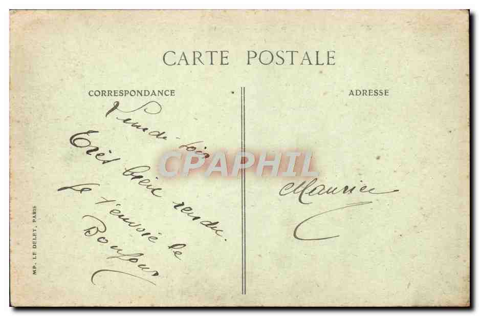 PARIS – Panorama pris de Notre-Dame — série 4006, éditeur MP. LE DELET, PARIS — Rückseite
