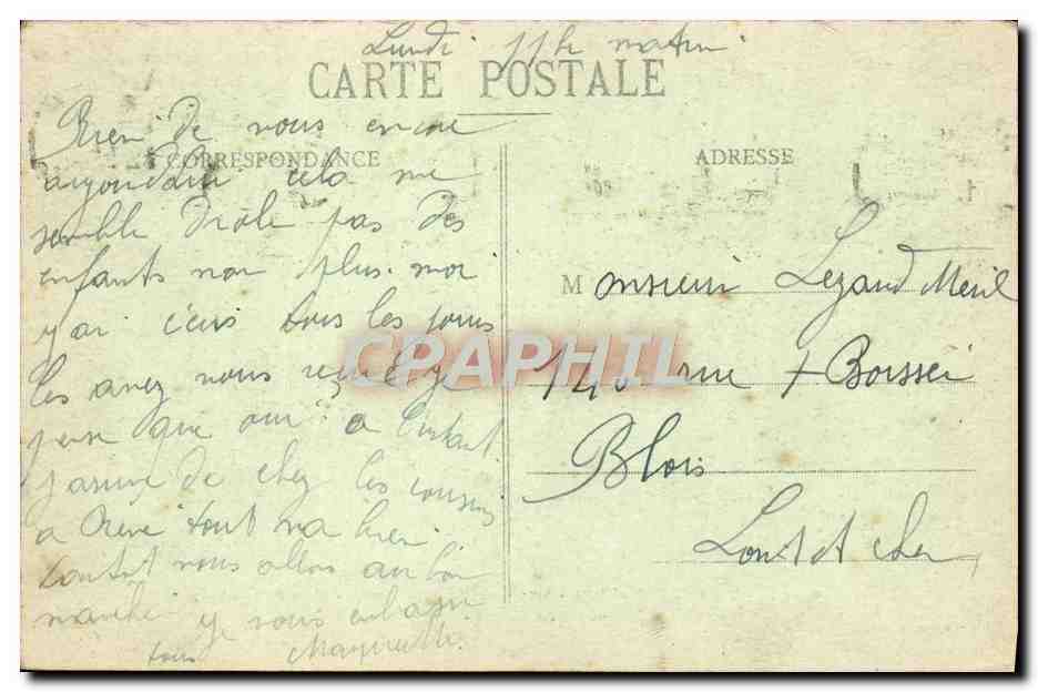CPA Tout Paris Avenue des Champs Elysees L'Arc de Triomphe  — Rückseite