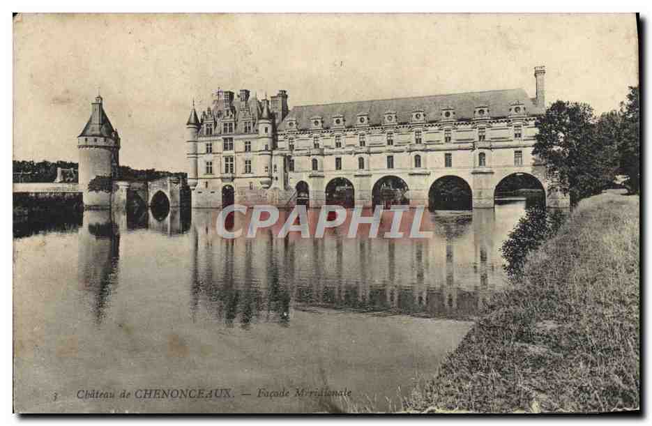 CPA Chateau de Chenonceaux Facade meridionale 
