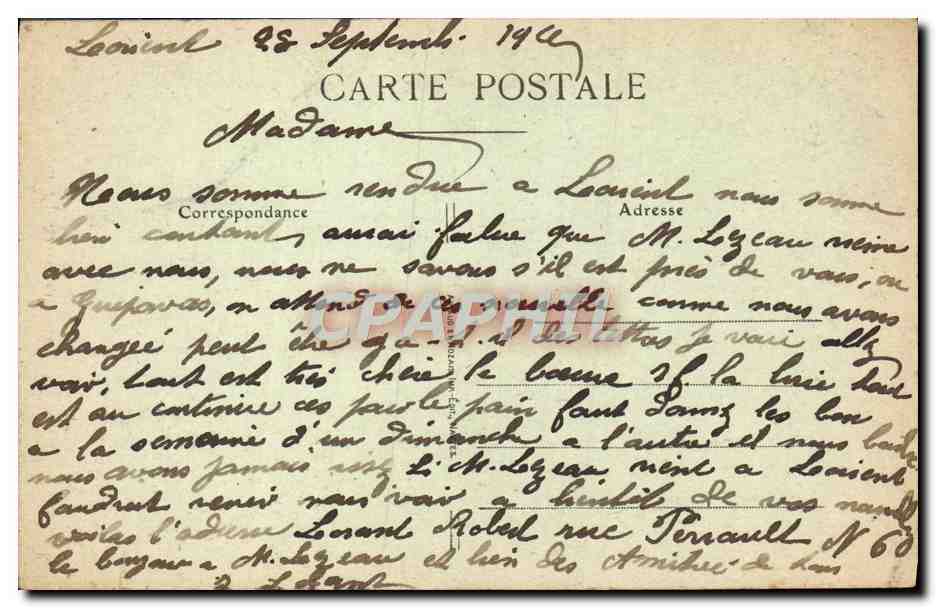 Jeune Fille de LORIENT — 94 — éditeur non visible — Rückseite