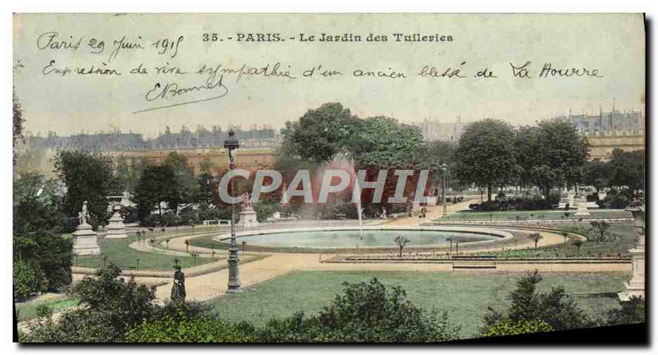 CPA Paris Le Jardin des Tuileries