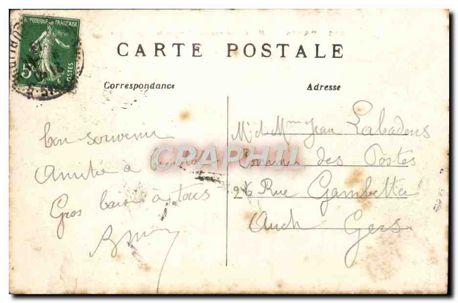 CPA Paris L'Hotel Moderne Place de la republique — Rückseite