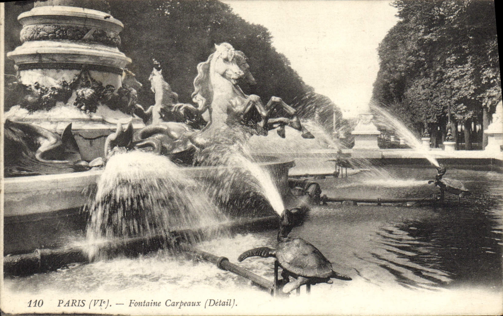 CPA Paris Fontaine Carpeaux Detail Tortue