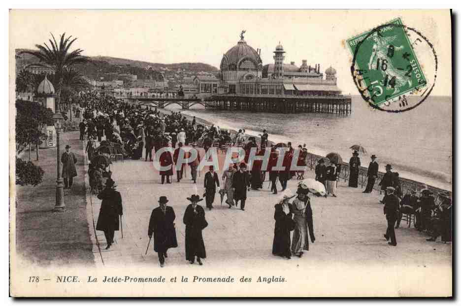CPA Nice La Jete Promenade et la Promenade des Anglais