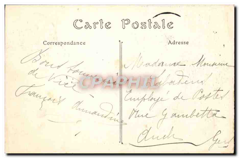CPA Nice La Jete Promenade et la Promenade des Anglais — Rückseite
