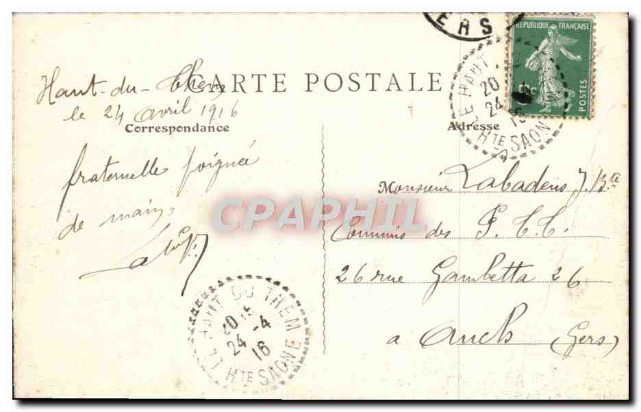 CPA Environs de Saint Maurice Bailon de Servance Vue Prise du Beurey Vaches  — Rückseite