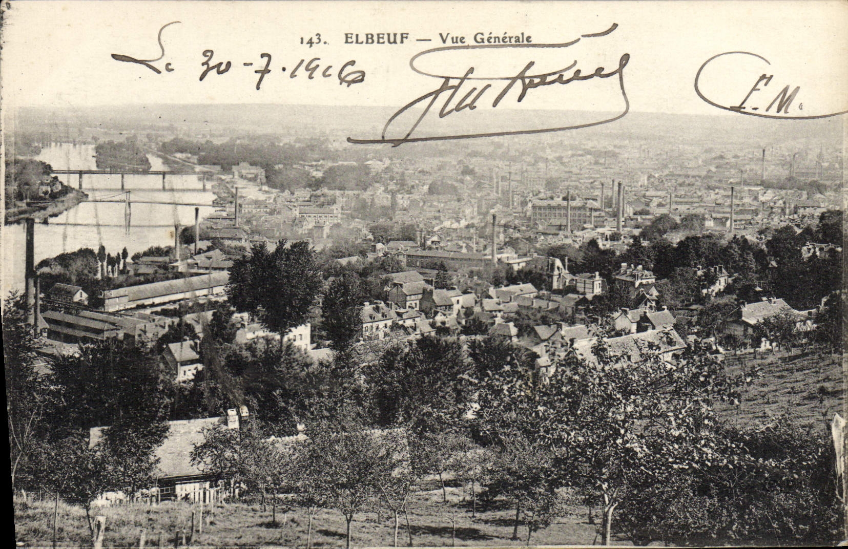 CPA Elbeuf Vue Generale