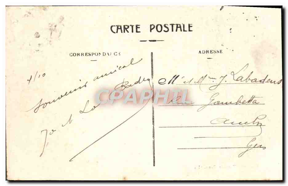 CPA Albi Pont Neuf Tycee et Cathedrale — Rückseite