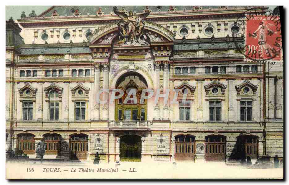 CPA Tours Le Theatre Municipal