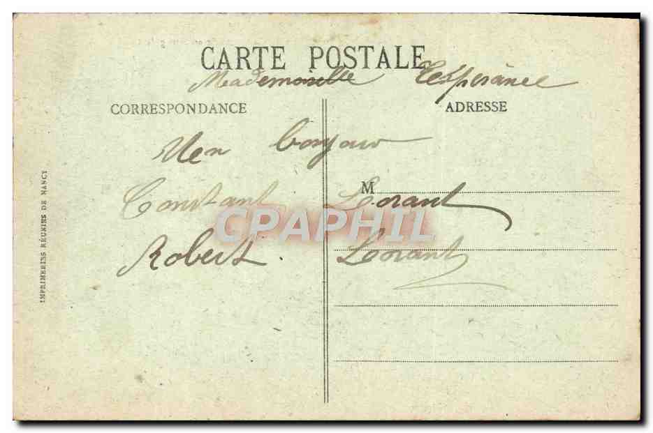 CPA Environs de Brest La route nationale au bourg de Guipavas — Rückseite