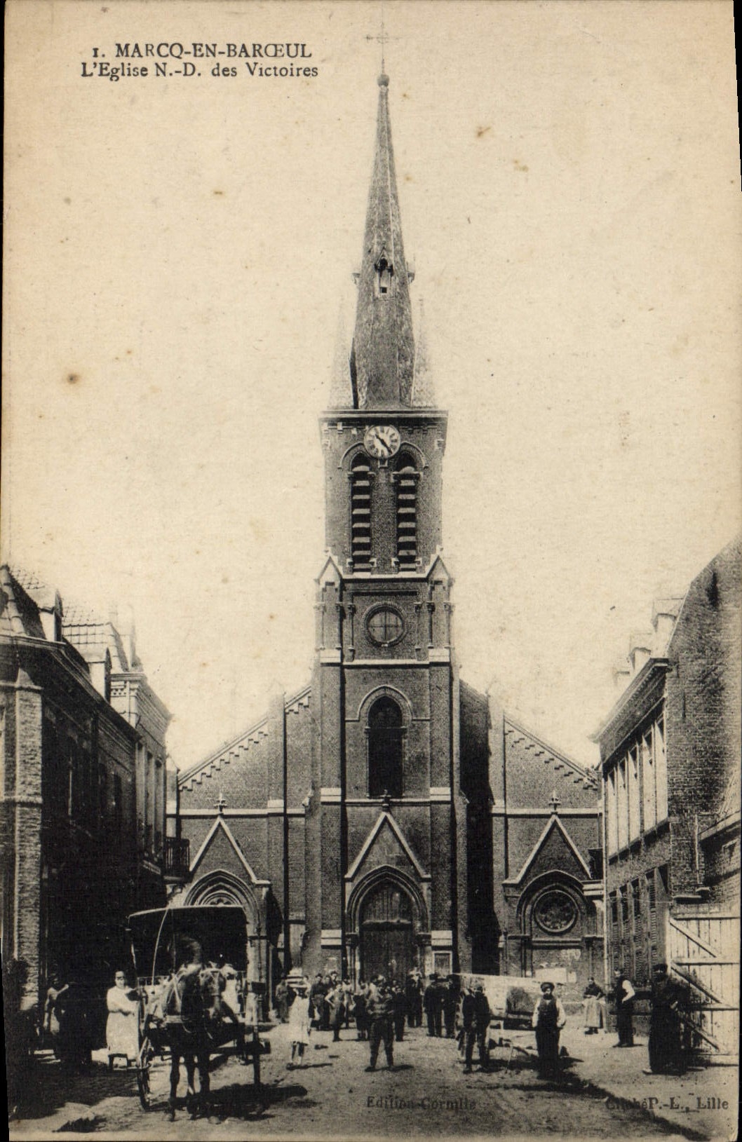 CPA Marcq En Baroeul L'Eglise ND des Victoires