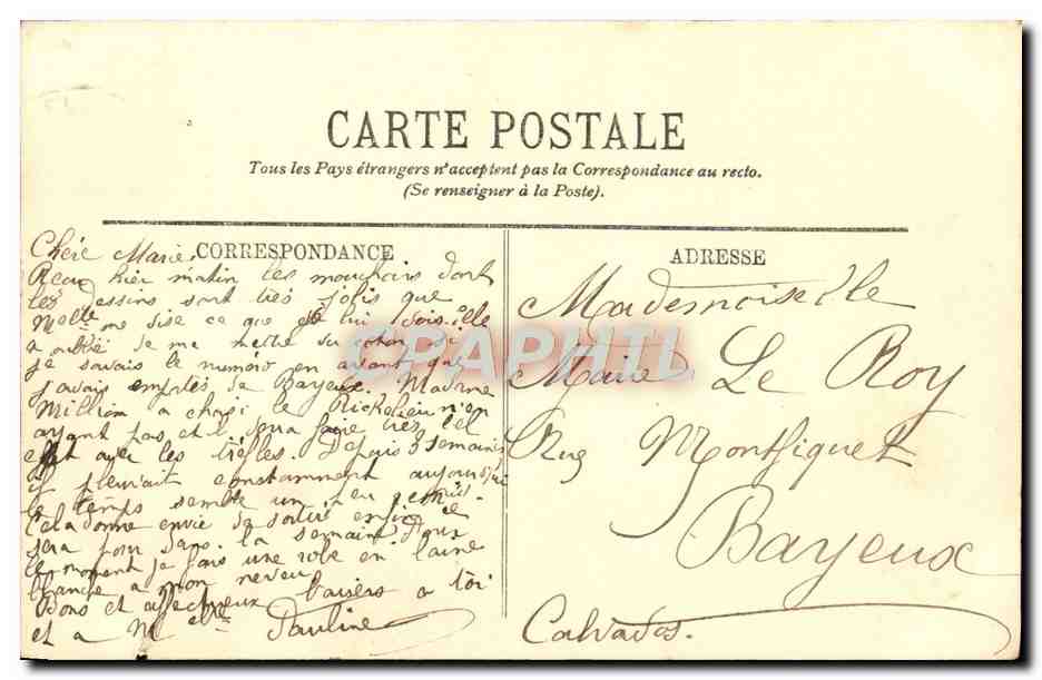 CPA Paris L'Avenue du Bois de Boulogne Arc de TRiomphe  — Rückseite