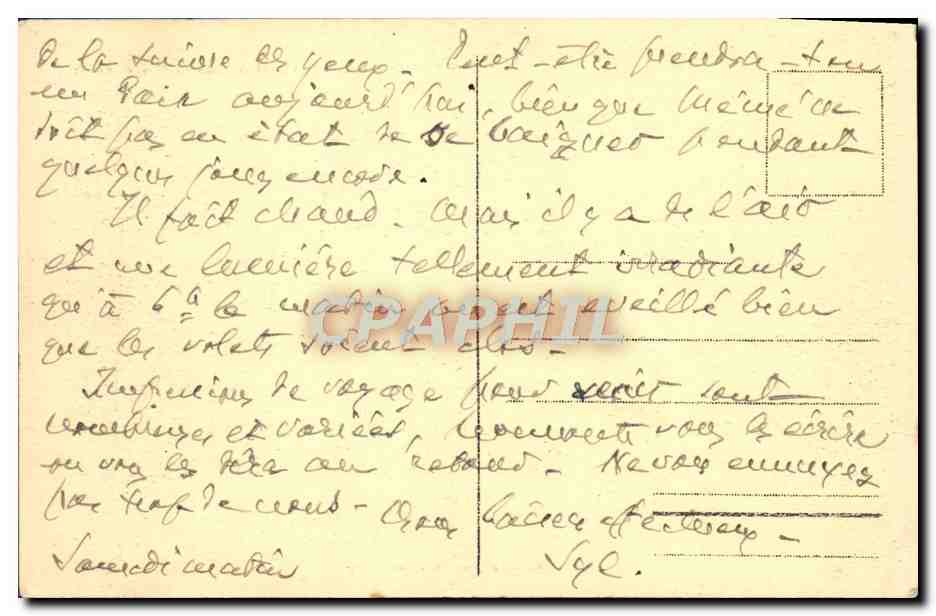 CPA Alger Mosquee El Djedid et Place du Gouvernement — Back