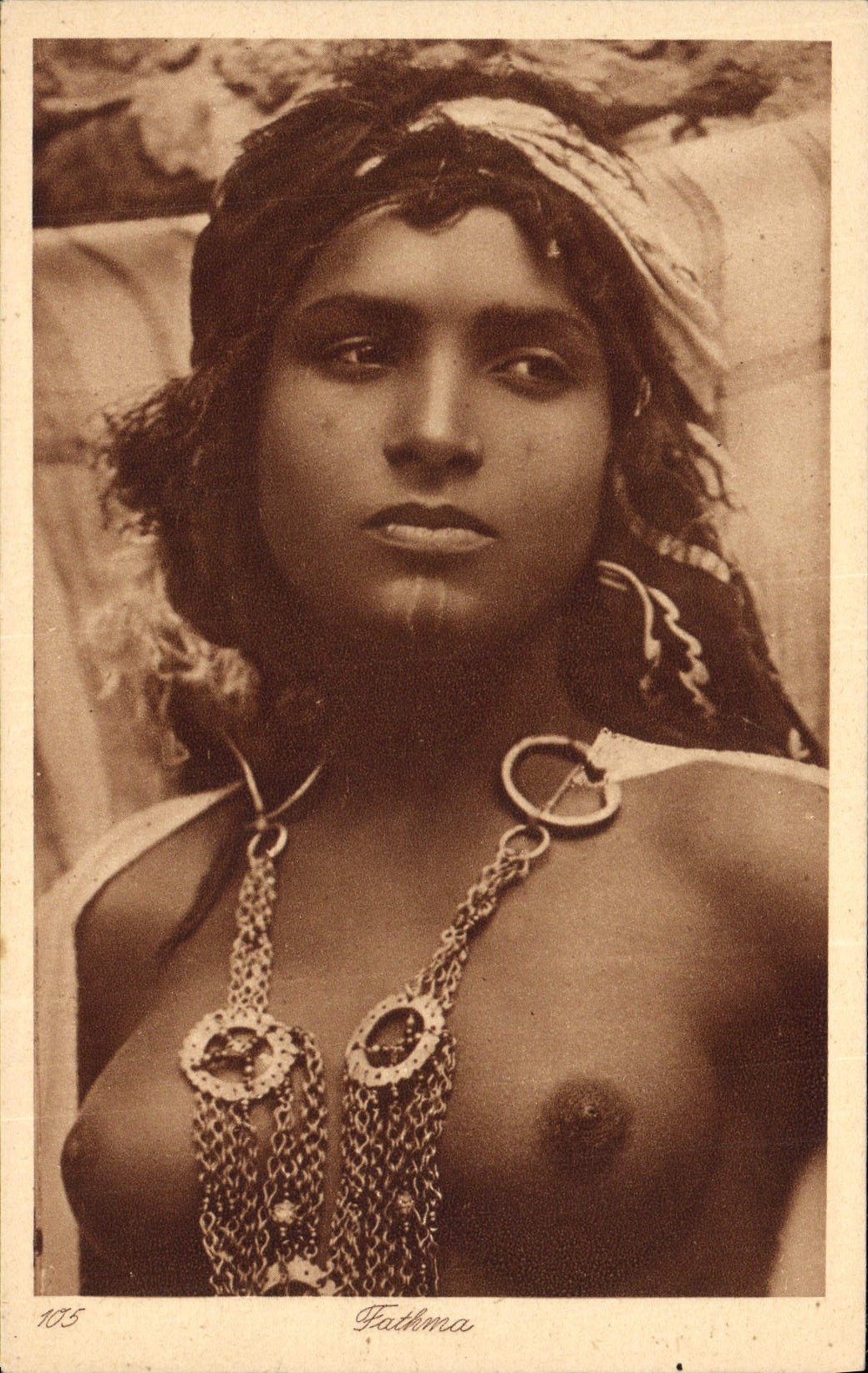 CPA Fathma Femme Seins nus