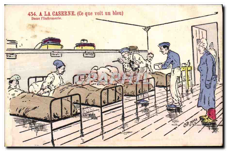 À la caserne — Dans l'infirmerie — G. P. JARRY, n° 434