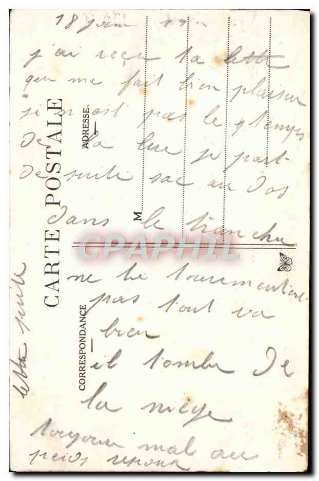 À la caserne — Dans l'infirmerie — G. P. JARRY, n° 434 — Achterkant