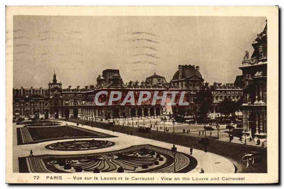 CPA Paris Vue Sur Le Louvre et le Carrousel 