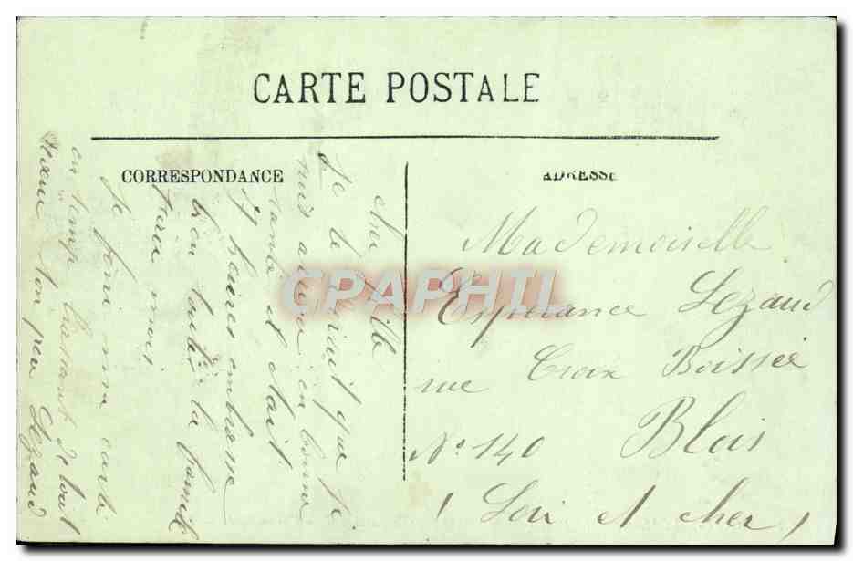 CPA Saint Nazaire Le Pont Roulant Ouvert Pour le Passage d'un cargo Boat  — Rückseite