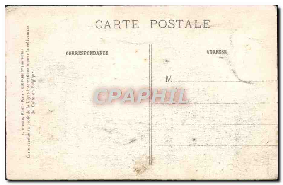 CPA Zuydschoote Ce Qui Reste de L'Eglise — Rückseite