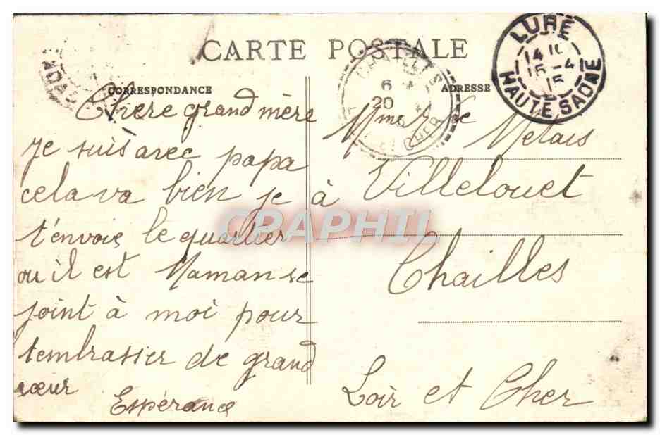 CPA Lure Entree Du Quartier de Cavalerie Depart pour le train de manoeuvre Militaria — Rückseite