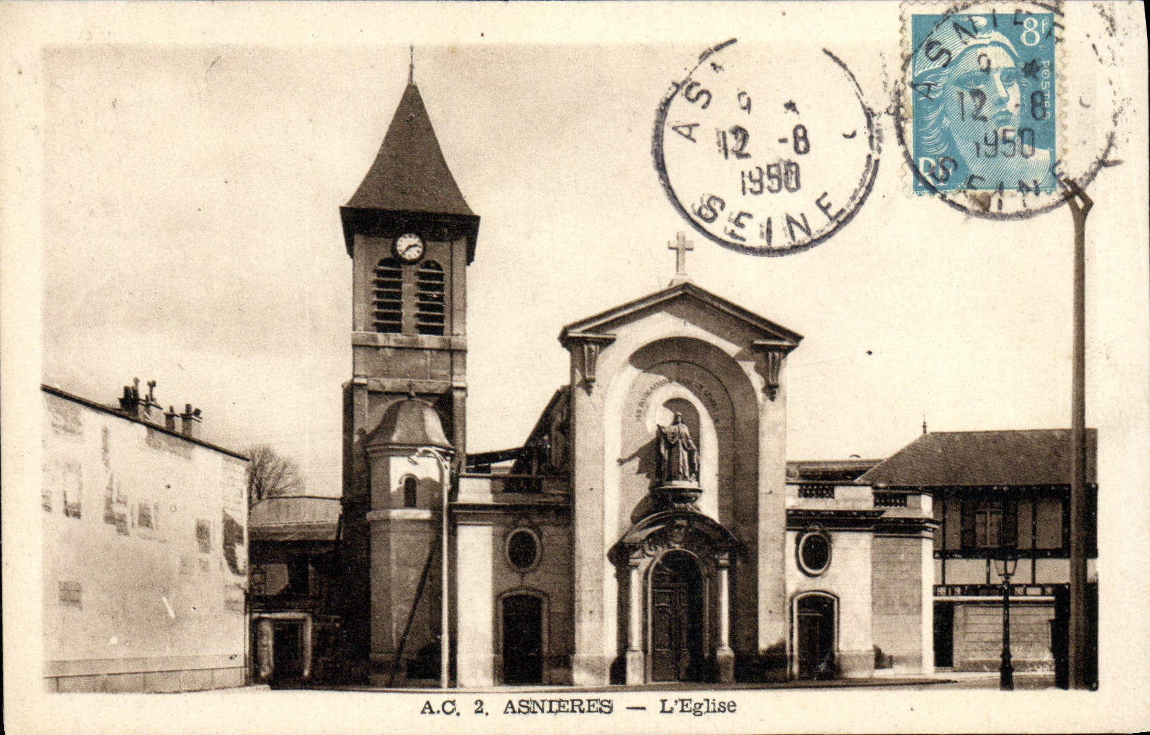 CPA Asnieres L'Eglise
