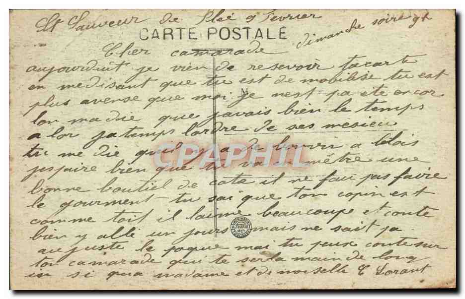 CPA Le lit clos Soir de noce Folklore Costume Bretagne  — Verso