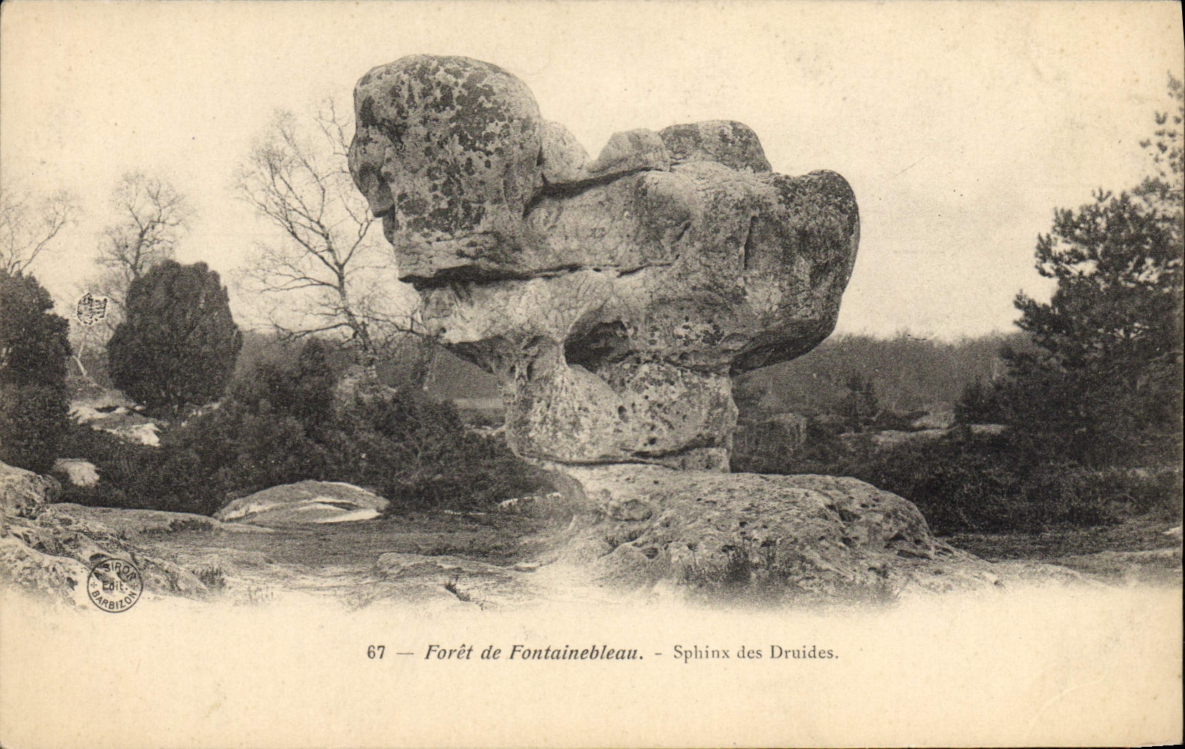 Fontainebleau-Wald — Sphinx der Druiden — SIRORS & CIE