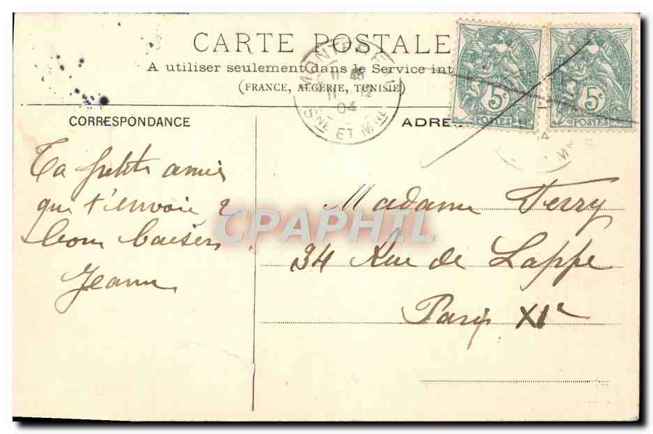CPA Montereau L'Eglise Notre Dame — Rückseite
