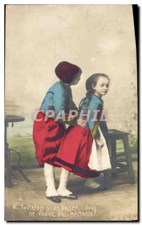 CPA Enfants zouaves