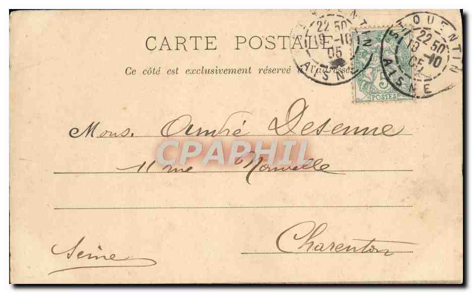 CPA Enfants — Rückseite