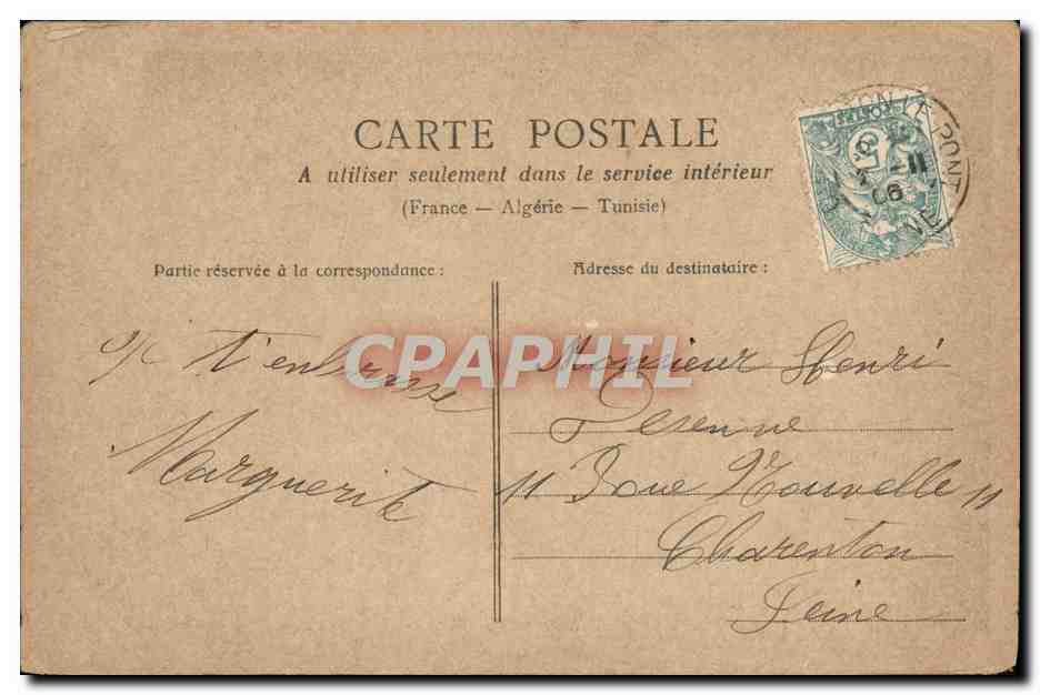 CPA Turco & Cantiniere Enfants — Rückseite