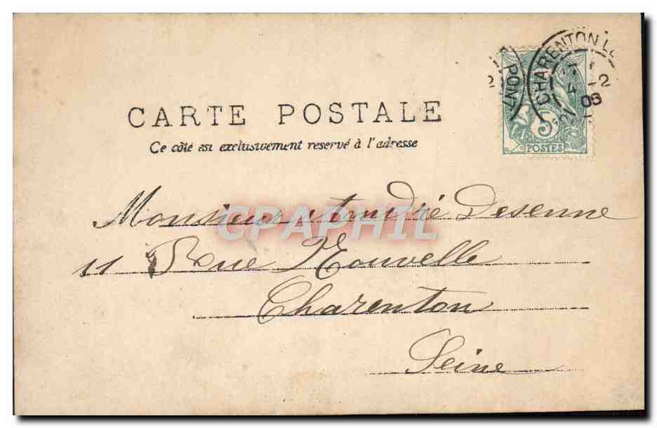 CPA Fantaisie Enfant — Rückseite