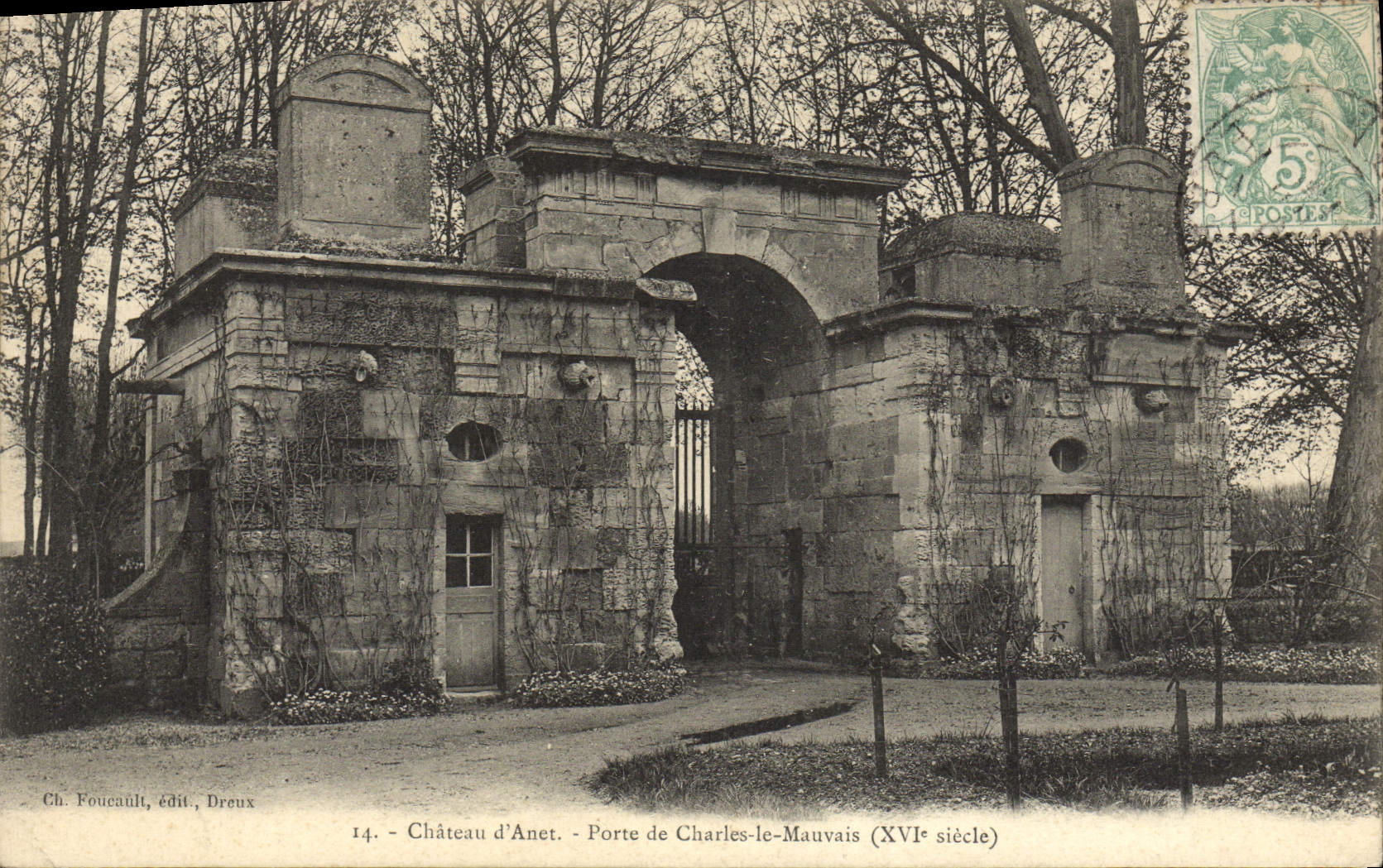 CPA Chateau d'Anet Porte de Charles le Mauvais