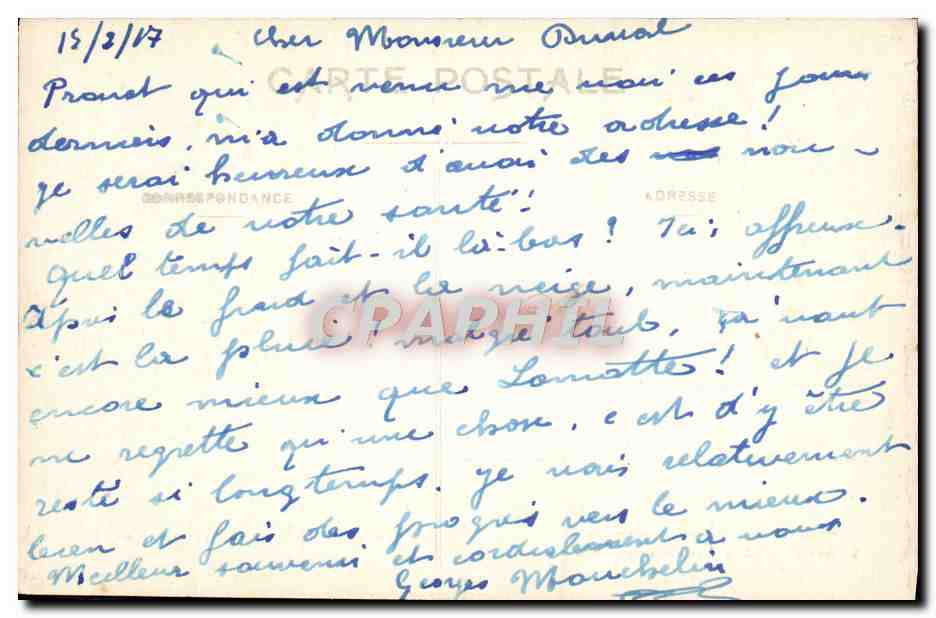 CPA Amelie les Bains Thermes Romains — Rückseite