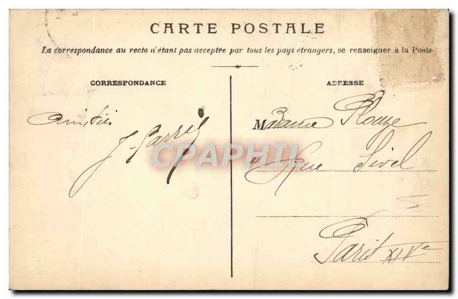 CPA Chartres Vue Generale — Rückseite