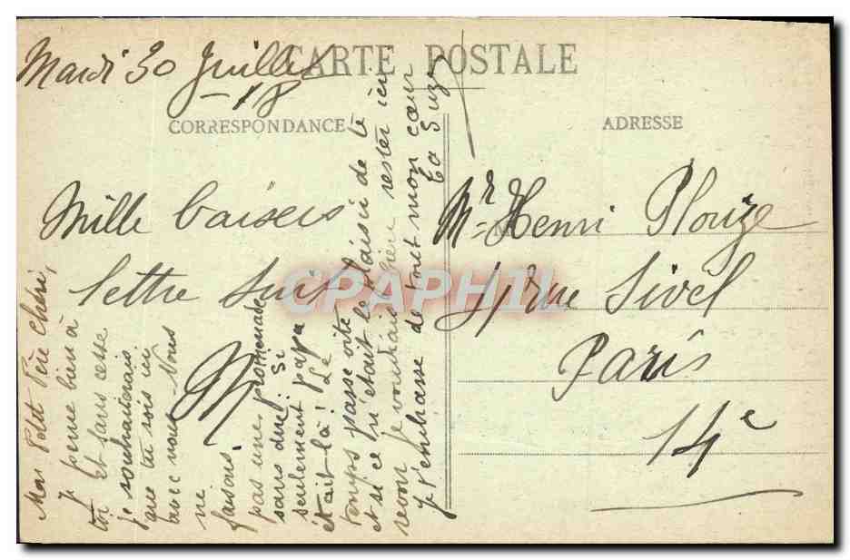 CPA Chartres L'Eure au Moulin de la Barre — Rückseite