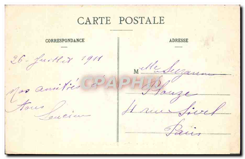 CPA Enfant Sablaise Folklore  — Verso