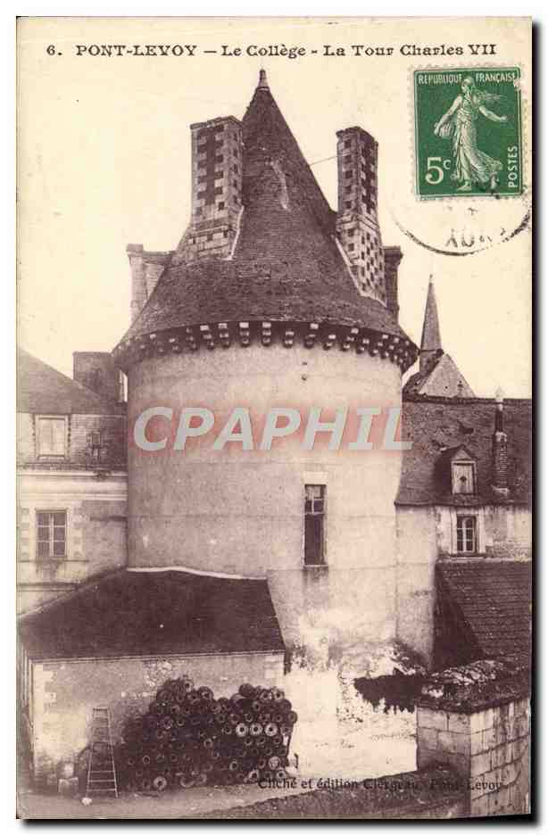 CPA Pont Levoy Le College La Tour Charles VII