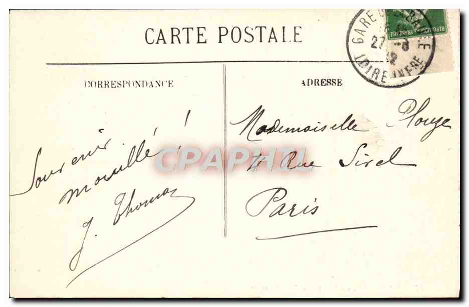 CPA La Baule Entree du Bois d'Amour — Rückseite