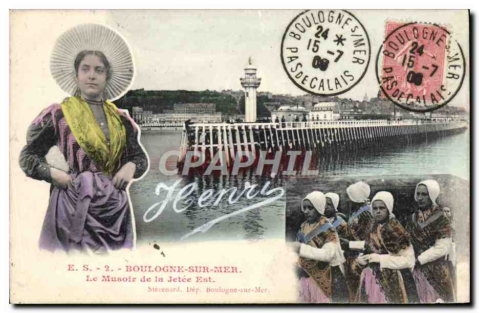 Boulogne-sur-Mer — Le Musoir de la Jetée Est — Éditeur Stevenard, n°2