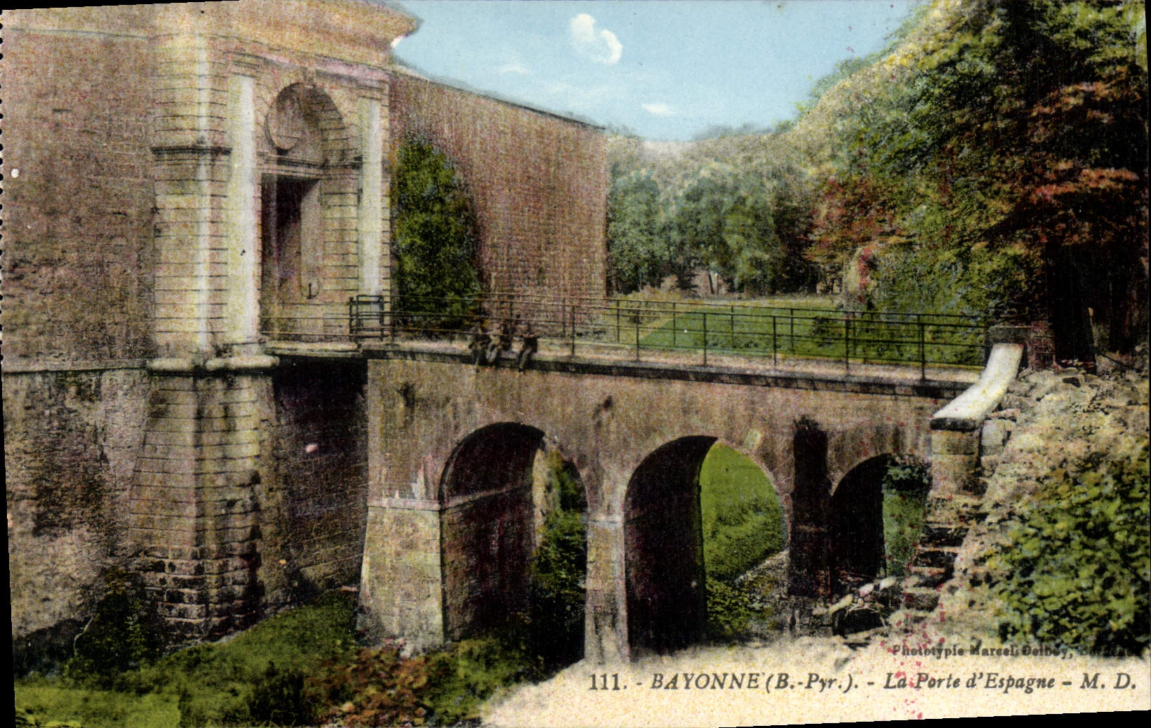CPA Bayonne La Porte d'Espagne